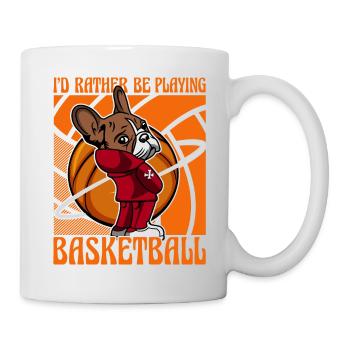 Je préfère jouer au basketball French Bulldog - Mug blanc - blanc - Droite