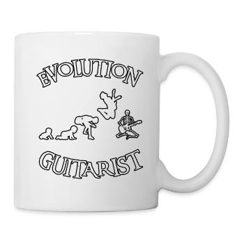 Evolution of Guitarist - Tasse - Weiß - Rechts