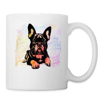 Bouledogue français - Mug blanc - blanc - Droite