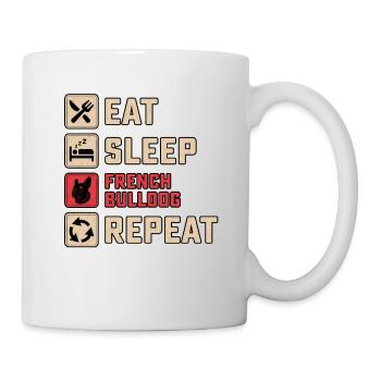 Eat Sleep French Bulldog - Mug - white - Right