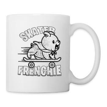 Skater frenchie - Tasse - Weiß - Rechts