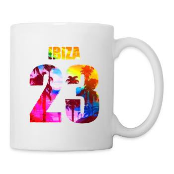 Ibiza 23 Urlaub 2023 - Tasse - Weiß - Rechts