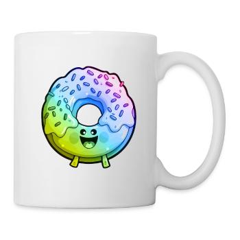 Donut Comic Coloré - Mug blanc - blanc - Droite