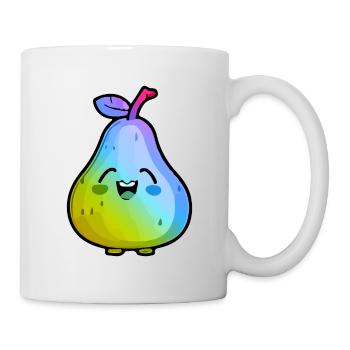 Poire Comique Colorée - Mug blanc - blanc - Droite