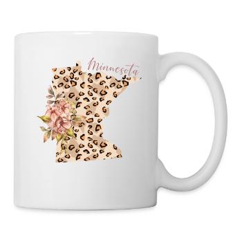 État du léopard du Minnesota Minnesota - Mug blanc - blanc - Droite