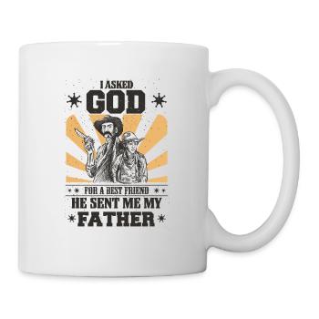 Bester Papa, Vatertag und Geburtstag - Tasse - Weiß - Rechts