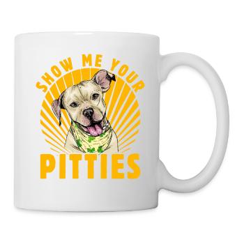Montrez-moi vos Pitties - Mug blanc - blanc - Droite