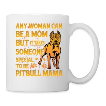 Maman Pitbull - Mug blanc - blanc - Droite