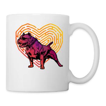 Pitbull - Mug blanc - blanc - Droite