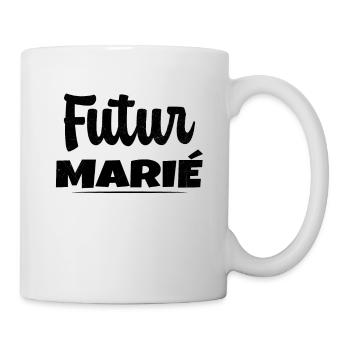 Homme Futur Marié Cadeau Humour EVG - Mug blanc - blanc - Droite