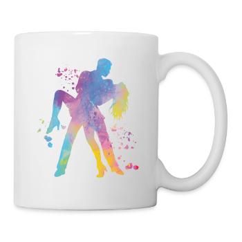 Salsero et Salsera Salsa-festival - Mug blanc - blanc - Droite