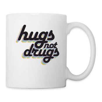 Des câlins au lieu de drogues - Mug blanc - blanc - Droite