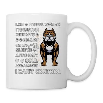 Pitbull drôle de dicton - Mug blanc - blanc - Droite