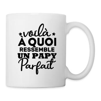 Voilà a quoi ressemble un papy parfait - Mug blanc - blanc - Droite