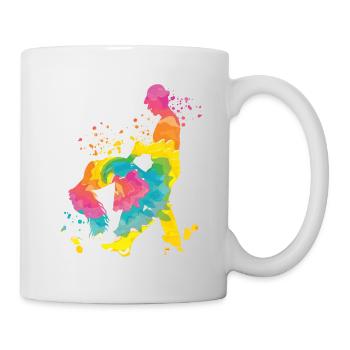 Salsero et Salsera Festival de salsa - Mug blanc - blanc - Droite