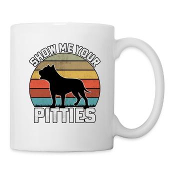 Montrez-moi vos pitties - Mug blanc - blanc - Droite