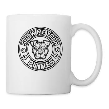 Show me your pitties - Tasse - Weiß - Rechts