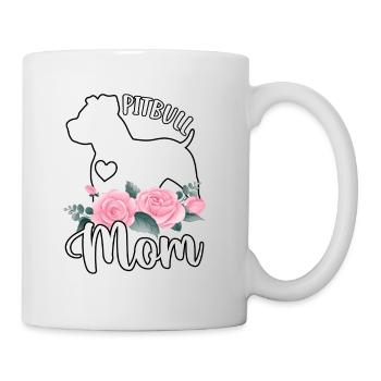 Maman Pitbull - Mug blanc - blanc - Droite