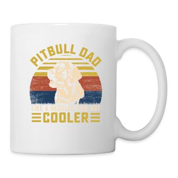 Pitbull Dad comme un papa ordinaire mais plus cool - Mug blanc - blanc - Droite