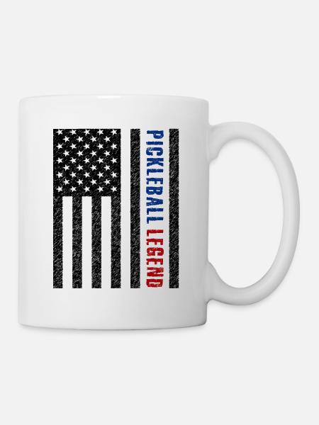 Pickleball Legende USA - Tasse - Weiß