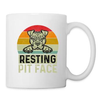 Resting Pit face - Tasse - Weiß - Rechts