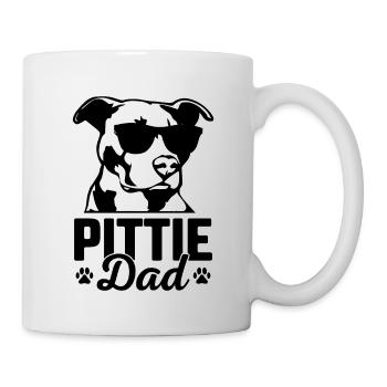Papa Pittie - Mug blanc - blanc - Droite