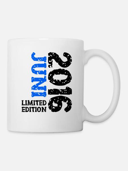 2016 Juni Limited Edition Geburtstag Geschenk - Tasse - Weiß