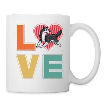 Husky Love - Tasse - Weiß - Rechts