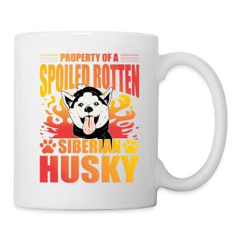 Property of a Spoiled Rotten Siberian Husky - Mug - white - Right