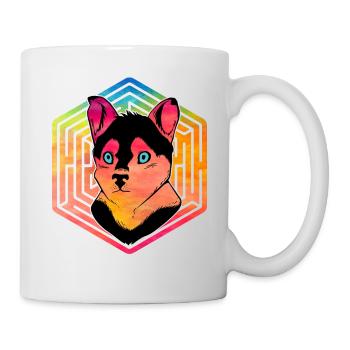 Husky - Tasse - Weiß - Rechts