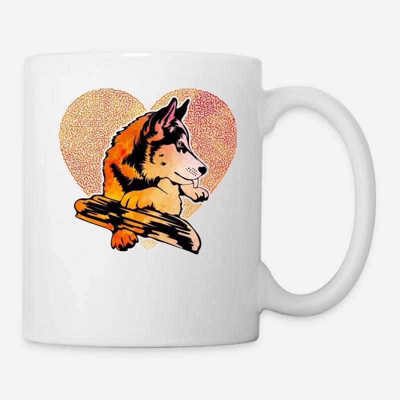 Husky - Tasse - Weiß