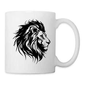 Lion Head Lion Silhouette - Mug - white - Right