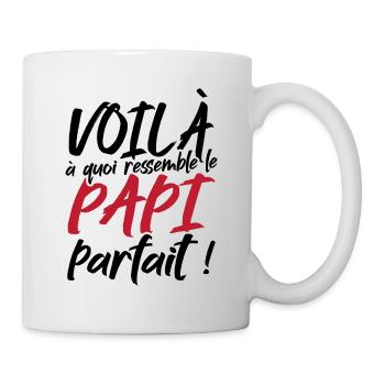 Voilà à quoi ressemble le papi parfait - Mug blanc - blanc - Droite