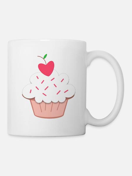 Sweet Cupcake, Sweets, Dessert - Mug - white
