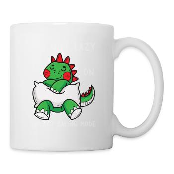 Ich liebe Dinosaurier - Schlafender T-Rex animiert - Tasse - Weiß - Rechts