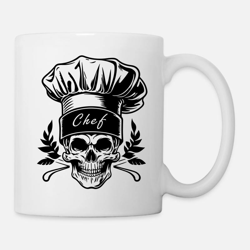 Skelett Koch - Tasse - Weiß