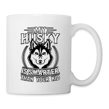 My husky is smarter than your kid - Tasse - Weiß - Rechts
