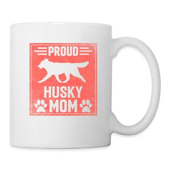 Proud Husky Mom - Tasse - Weiß - Rechts