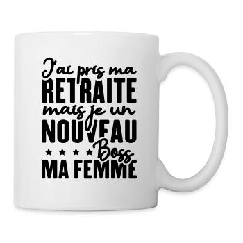 J'ai pris ma retraite - Mug blanc - blanc - Droite