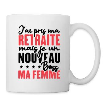 J'ai pris ma retraite - Mug blanc - blanc - Droite
