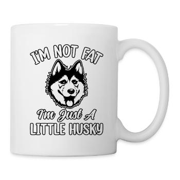 Je ne suis pas gros, je suis juste un peu husky - Mug blanc - blanc - Droite