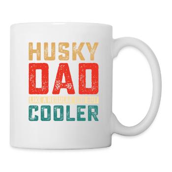 Husky dad like a regular dad but cooler - Mug - white - Right