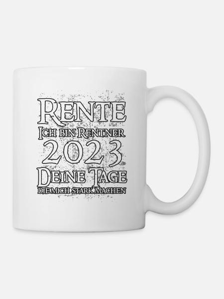 Rente - Tasse - Weiß