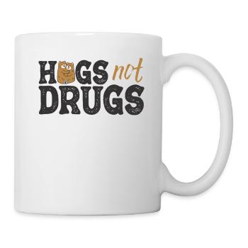 Des câlins au lieu de drogues - Mug blanc - blanc - Droite