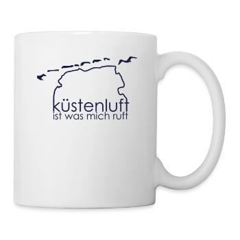 Küstenluft Ist Was Mich Ruft Ostriesische Inseln - Tasse - Weiß - Rechts
