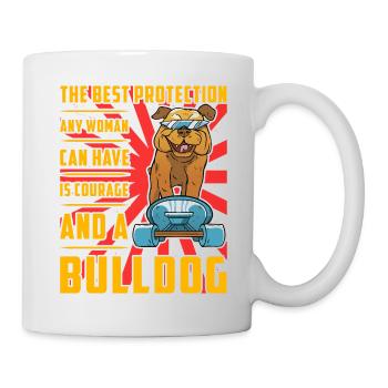Maman bouledogue - Mug blanc - blanc - Droite