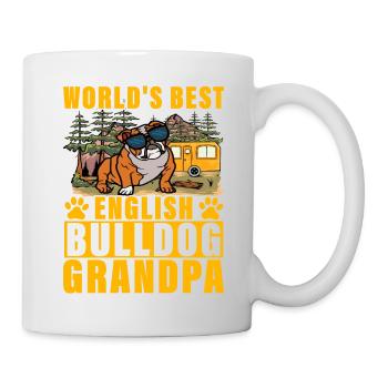 Le meilleur grand-père bouledogue anglais du monde - Mug blanc - blanc - Droite