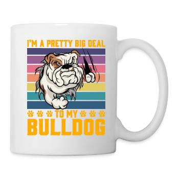 Je suis un gros problème pour mon Bulldog - Mug blanc - blanc - Droite