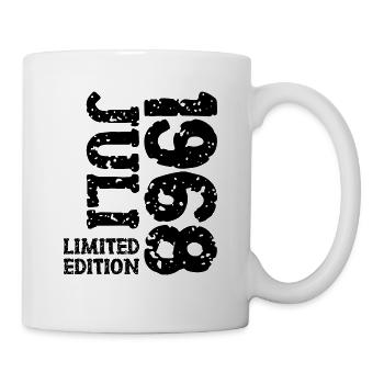 1968 Juli Limited Edition Geburtstag Geschenk - Tasse - Weiß - Rechts
