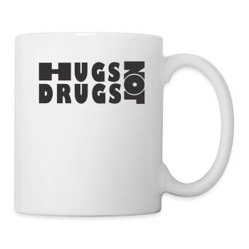 Des câlins au lieu de drogues - Mug blanc - blanc - Droite